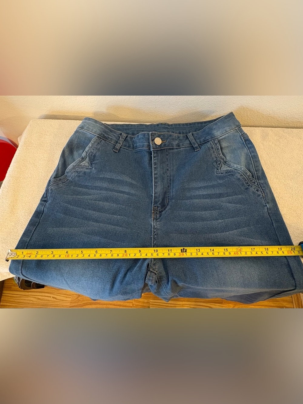 Women Size Large Jeans - High Waisted Wide Leg - Picture 6 of 7